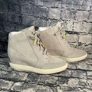 Sorel 10.5 Out N About Dove Quarry Waterproof Wedges Boots Bootie Sneakers Shoes